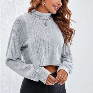 BRAND NEW gray turtleneck sweater from SHEIN